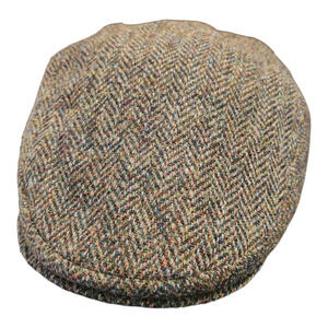 Christys' Harris Tweed Newsboy British Wool Handmade Driving Cap